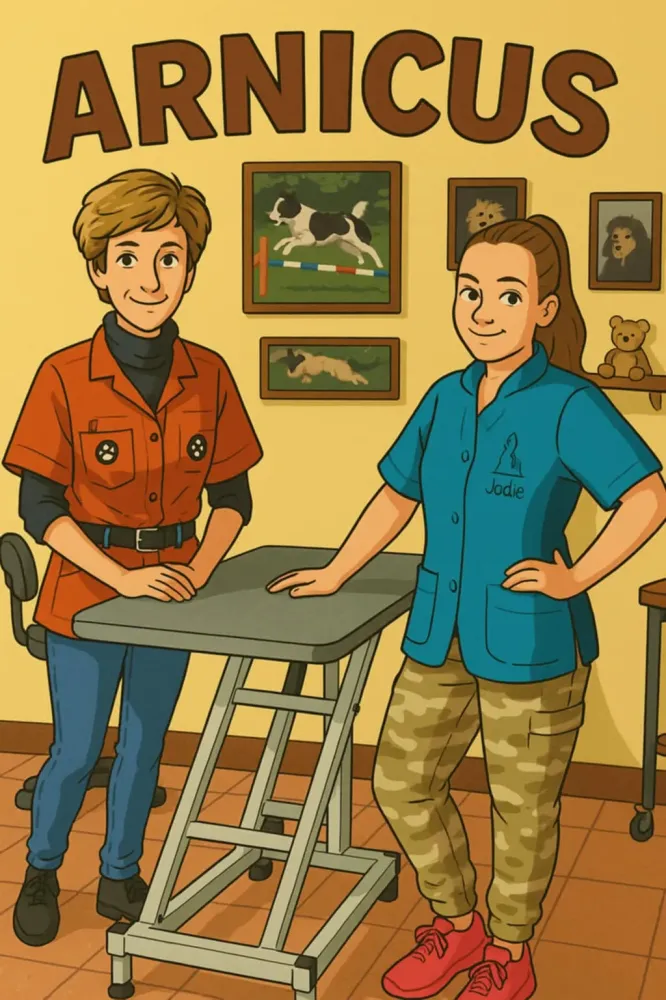 Chiens et duo toiletteuses Arnicus (1)